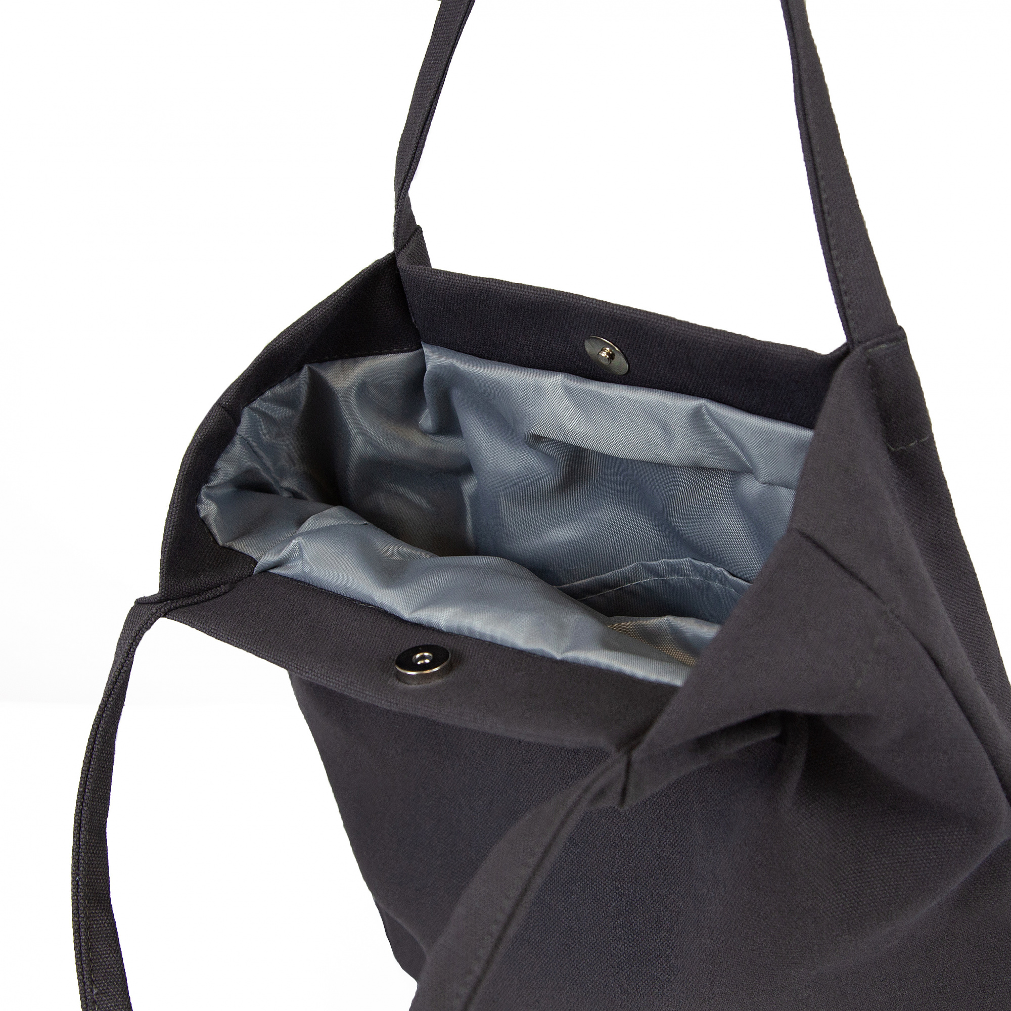 Шоппер 1 с кнопкой  серый